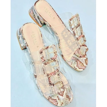 Details about Cecelia New York Lincoln Slide Sandal Black White Slip On Clear Transparent Details about Cecelia New York Lincoln Slide Sandal Black White Slip On Clear Transparent